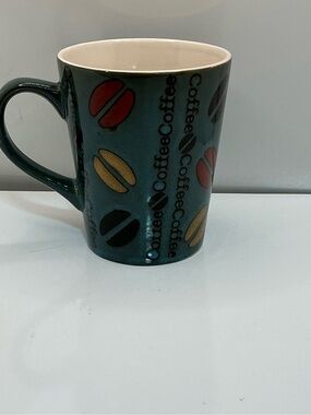 Coffee Bean Ceramic Coffee Mug Green Brown Red Tea Cup Kitchen Drinkware